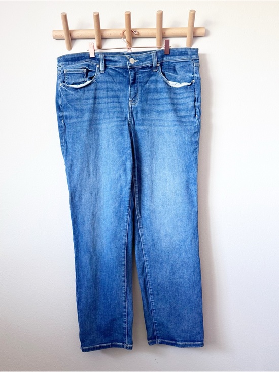 Lane Bryant Denim - Lane Bryant Medium Blue Straight-Leg Jeans